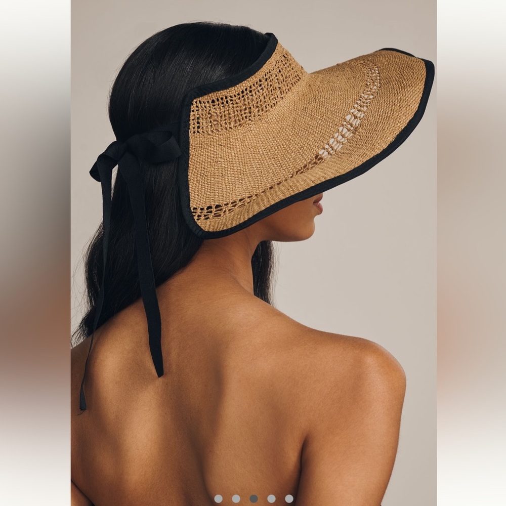 Packable Floppy Straw Visor - image 3